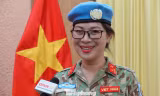 Nữ sĩ quan mũ nồi xanh thứ 3 của Việt Nam tham gia gìn giữ hoà bình
