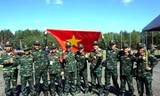 Đội tuyển Bắn tỉa Việt Nam giành vị trí thứ tư tại cuộc thi “Ranh giới xạ thủ”. Ảnh: QĐND