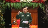 Tư lệnh Hoàng Xuân Chiến chủ trì cuộc họp khẩn của Bộ Tư lệnh BĐBP nhằm chống dịch bệnh Corona, chiều 28/1
