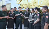 Sĩ quan Quân đội Lào học tập nghiệp vụ công tác thanh niên tại Việt Nam