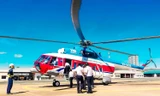 Trực thăng sẽ vận chuyển đề thi THPT quốc gia từ TP Vũng Tàu ra Côn Đảo. Ảnh: Nam Nguyễn.