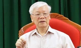 Hình ảnh Tổng Bí thư, Chủ tịch nước họp lãnh đạo chủ chốt