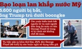 Bạo loạn lan khắp nước Mỹ: 5.600 người bị bắt, ông Trump trú dưới boongke