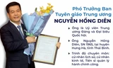 Chân dung tân Phó Trưởng Ban Tuyên giáo Trung ương Nguyễn Hồng Diên