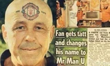Fan cuồng người Bulgaria đã xăm biểu tượng của Man United lên trán