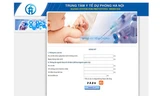 Từ 9h sáng ngày 28/12, truy cập vào địa chỉ trang thông tin điện tử của Trung tâm y tế dự phòng Hà Nội rất khó khăn.