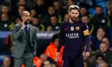 Messi và các đồng đội lần đầu thất bại trước Man City. Ảnh: Reuters.