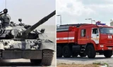 Xe chữa cháy đặc biệt do Omzsk sản xuất dựa trên phiên bản xe tăng T-72 và T-80.