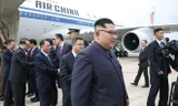 Chuyến bay của hãng hàng không Air China đưa nhà lãnh đạo Triều Tiên Kim Jong-un tới Singapore hồi tháng Sáu năm ngoái. (Nguồn: Kyodo)