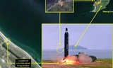 Các hình ảnh cho thấy Triều Tiên đã phóng tên lửa từ một sân bay ở bờ biển phía đông (Ảnh: Airbus defense and space)