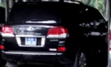 Chiếc xe Lexus 570LX mang biển số 83A-066.66 thường đậu tại nhà xe Tỉnh ủy Sóc Trăng đã được trả lại cho Công an tỉnh Sóc Trăng. (Ảnh: CTV)