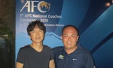 Takashi Morimoto và HLV Miura tại cuộc hội thảo các HLV đội tuyển quốc gia châu Á