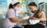 Tiêm vaccine- biện pháp phòng bệnh ho gà hữu hiệu. ảnh: P. V