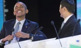 Cuộc trao đổi giữa ông Obama và Jack Ma nghiêm túc nhưng chứa nhiều tiếng cười.