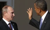 Tổng thống Nga Putin và người đồng cấp Mỹ, ông Obama (Ảnh: AP)