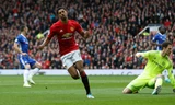 Rashford rất hay ghi bàn vào lưới các đội bóng lớn. Ảnh: Reuters.