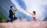 Cặp đôi khoe ảnh cưới tại Hà Giang rực sắc hoa tam giác mạch