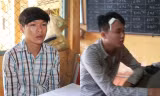 Hiếu và Phong tại cơ quan điều tra. 