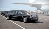 Xe limousine phiên bản 2017 dành cho tân tổng thống Mỹ dự kiến vay mượn các chi tiết thiết kế từ mẫu Escalade. Ảnh xe theo hình dung của Autoweek.
