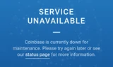 Sàn Coinbase tạm dừng hoạt động đêm qua.