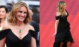 Julia Roberts lên thảm đỏ với đôi chân trần.