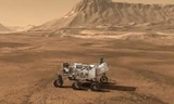 Mô phỏng hoạt động của xe tự hành Curiosity trên sao Hỏa. Ảnh: NASA