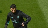 Ronaldo chưa chơi trận nào tại La Liga 2017-2018. Ảnh: Reuters