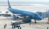 Chuyến bay VN661 của Vietnam Airlines là chuyến bay đầu tiên khai thác tại nhà ga T2