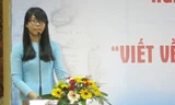  Hồ Thị Thanh Thảo - nữ sinh đoạt giải Nhất cuộc thi "Viết về huyện đảo Hoàng Sa thân yêu" ở Đà Nẵng.