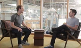 Mark Zuckerberg (trái) trong buổi trò chuyện hôm qua. Ảnh: Y Combinator
