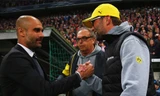 Pep và Klopp khi còn đối đầu tại Bundesliga. Ảnh: Reuters