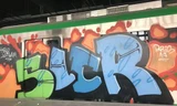 Các nét vẽ graffiti dọc theo thân tàu vào tháng 12/2017. Ảnh: Giang Huy