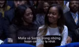 Con gái Obama khóc trong bài diễn văn của cha