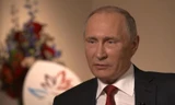 Tổng thống Nga Vladimir Putin trả lời hãng tin Mỹ. Ảnh: Bloomberg