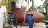 Đưa tàu ngầm Trường Sa vào bể thử nghiệm