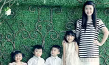 Ngọc Linh bên các con. 
