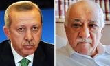 Tổng thống Thổ Nhĩ Kỳ Erdogan (trái) và giáo sĩ Gulen. Ảnh: AFP
