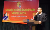Đồng chí Đặng Quang Hải – Bí thư Đoàn Khối Công nghiệp Hà Nội phát biểu khai mạc Festival