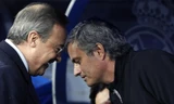 Chủ tịch Perez (trái) và Mourinho khi còn ở Real.