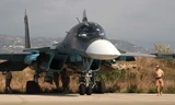 Tiêm kích Su-34 Nga tham gia chiến dịch không kích IS ở Syria. Ảnh: Aviationist