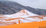 Tuyết rơi lần đầu tiên sau 37 năm trên sa mạc Sahara