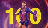 Messi cán mốc 100 bàn ở Champions League