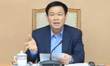 Phó Thủ tướng Vương Đình Huệ chủ trì buổi họp đầu tiên của Tổ công tác 66. Ảnh: VGP/Thành Chung 