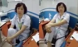 Trần tình của bác sĩ gác chân lên ghế đối thoại người nhà bệnh nhân