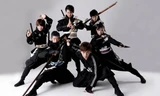 6 ninja Nhật Bản đang tạo dáng. Ảnh: AFP