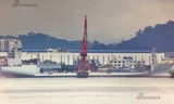 Tàu đổ bộ cơ động MLP của Trung Quốc tại nhà máy đóng tàu Hoàng Phố. Ảnh: Sina 