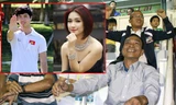 Ông Bảy mong con trai tập trung đá bóng, không để chuyện tình cảm ảnh hưởng phong độ. Ảnh: Minh Vỹ.