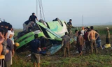 Hiện trường chiếc xe khách gặp nạn làm 1 người chết, 21 người bị thương.
