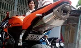 Chiếc xe mô tô hiệu Honda CBR 600 mà Hiếu định cướp.