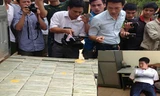 Tàng Keangnam và tang vật vụ án.